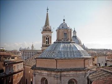 Navona Chiesa della Pace view from terrace